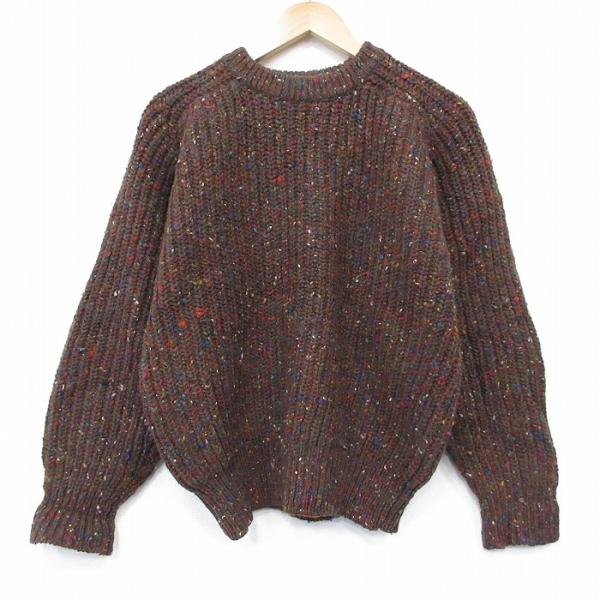 L/古着 ギャップ GAP 長袖 セーター メンズ 80年代 80s 無地 ウール ラグラン クルー...