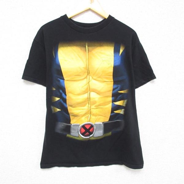 M/古着 半袖 Tシャツ メンズ マーベル ローガン ウルヴァリン Xメン ミュータント コットン ...