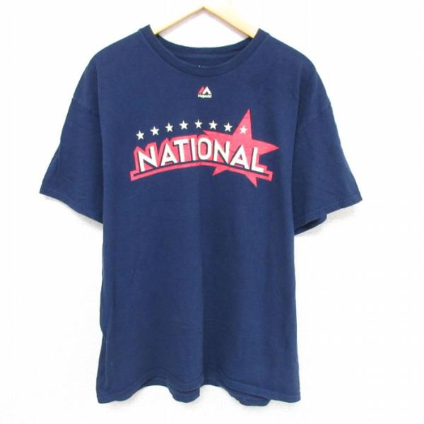 L/古着 マジェスティック 半袖 Tシャツ メンズ MLB ナショナル アンドリューマカッチェン 2...