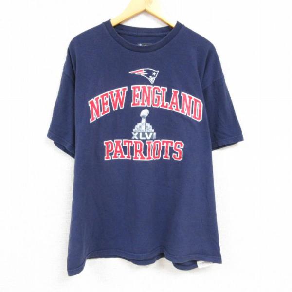 XL/古着 半袖 Tシャツ メンズ NFL ニューイングランドペイトリオッツ 大きいサイズ コットン...