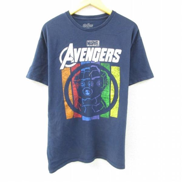 L/古着 半袖 Tシャツ メンズ マーベル アベンジャーズ インフィニティガントレット サノス コッ...