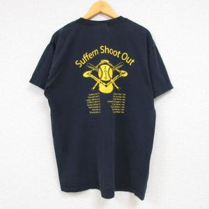 L/古着 半袖 Tシャツ メンズ got softball ソフトボール コットン クルーネック 黒 ブラック 23jun23 中古｜