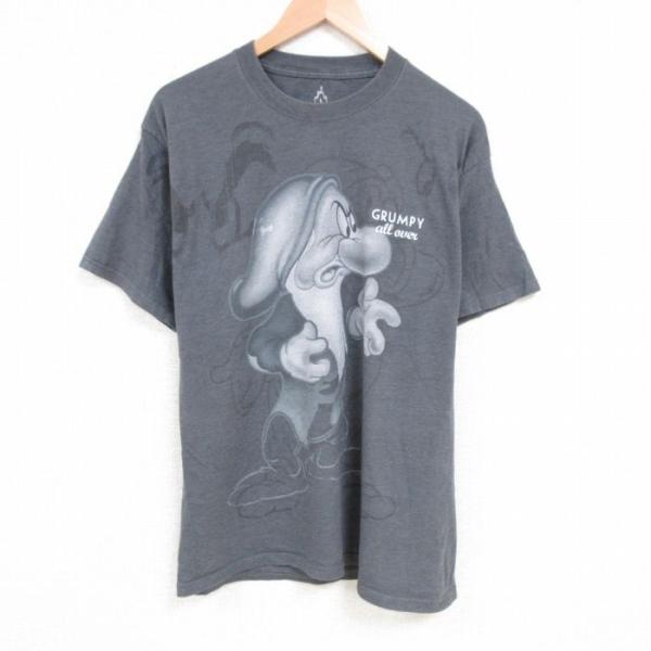 L/古着 ヘインズ Hanes 半袖 Tシャツ メンズ ディズニー DISNEY しらゆきひめ 7人...