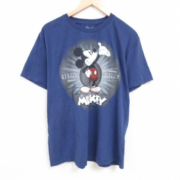 XL/古着 半袖 Tシャツ メンズ ディズニー DISNEY ミッキー MICKEY MOUSE 大...