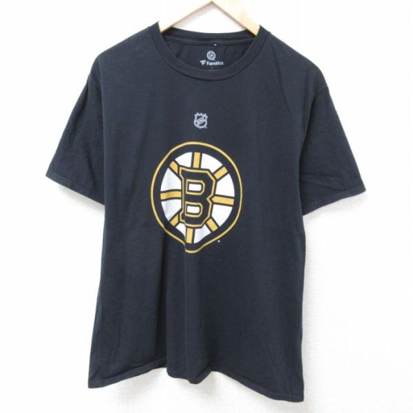 L/古着 半袖 Tシャツ メンズ NHL ボストンブルーインズ テイラーホール 71 コットン クル...