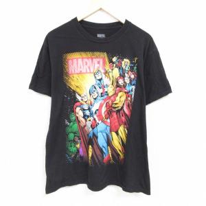 XL/古着 半袖 Tシャツ メンズ マーベル マイティーソー ヴィジョン コットン クルーネック 黒 ブラック 24feb26 中古 2OF｜古着屋RushOut