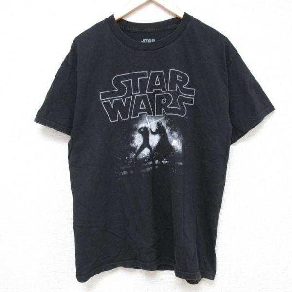 L/古着 半袖 Tシャツ メンズ スターウォーズ STAR WARS ダースベイダー コットン クル...