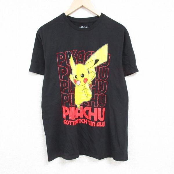 XL/古着 半袖 Tシャツ メンズ アニメ ニンテンドー ポケモン ポケットモンスター ピカチュウ ...