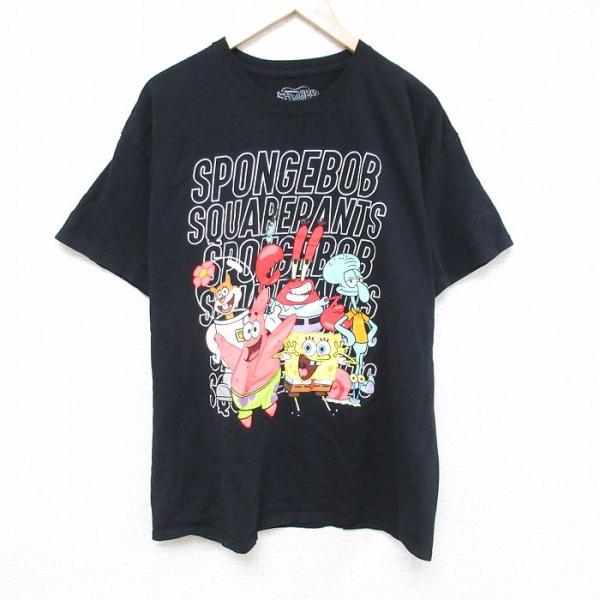 XL/古着 半袖 Tシャツ メンズ ニコロデオン アニメ スポンジボブ イカルドテンタクルズ コット...