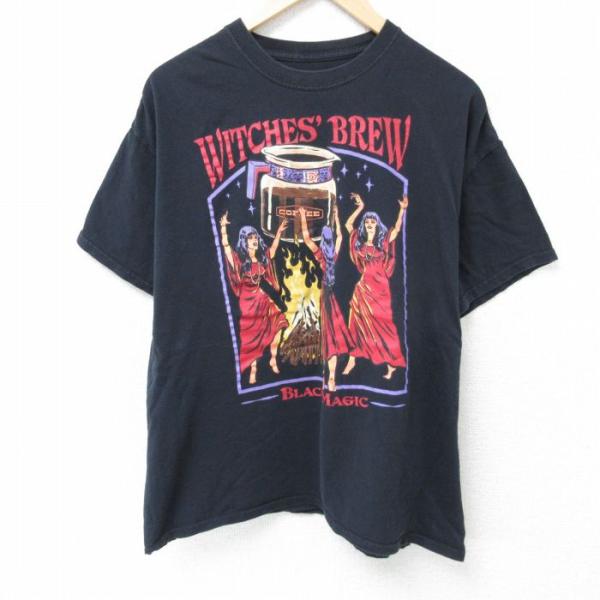 XL/古着 半袖 Tシャツ メンズ WITCHES BREW BLACK MAGIC クルーネック ...