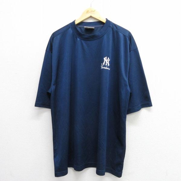 XL/古着 リー Lee 半袖 ビンテージ Tシャツ メンズ 00s MLB ニューヨークヤンキース...