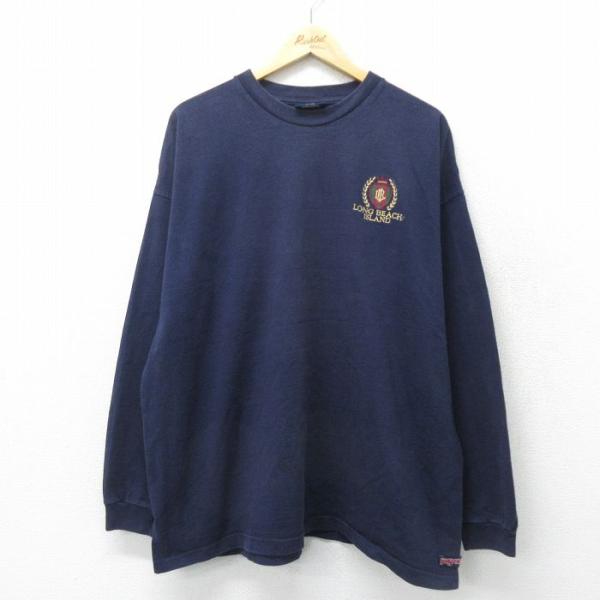 XL/古着 ジャンスポーツ 長袖 ビンテージ Tシャツ メンズ 90s ロングビーチ 大きいサイズ ...