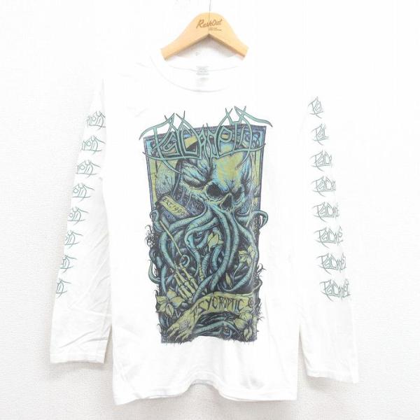 【50%OFF】S/古着 長袖 ロック バンド Tシャツ メンズ PSYCROPTIC コットン ク...