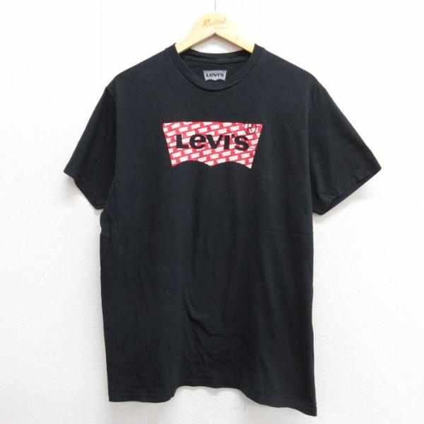 L/古着 リーバイス Levis 半袖 ブランド Tシャツ メンズ ビッグロゴ コットン 大きいサイ...