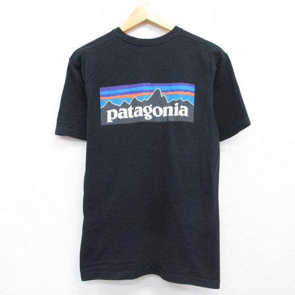 M/古着 パタゴニア patagonia 半袖 ブランド Tシャツ メンズ ビッグロゴ クルーネック...