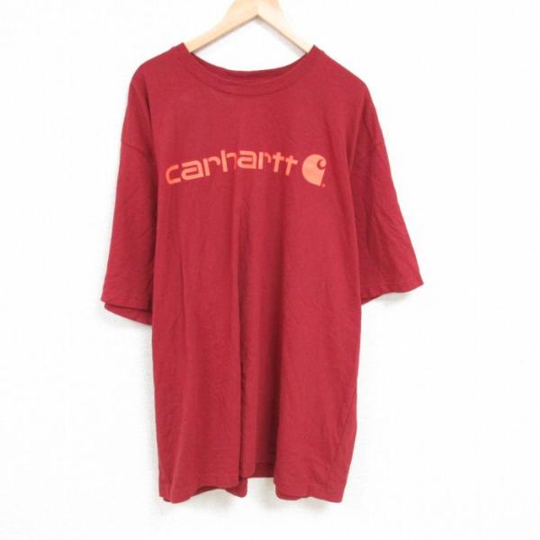 XL/古着 カーハート Carhartt 半袖 ブランド Tシャツ メンズ ビッグロゴ 大きいサイズ...
