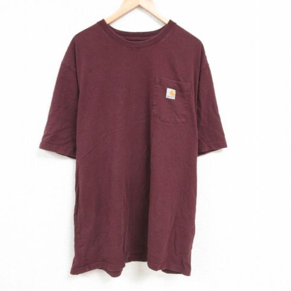 XL/古着 カーハート Carhartt 半袖 ブランド Tシャツ メンズ 胸ポケット付き 大きいサ...