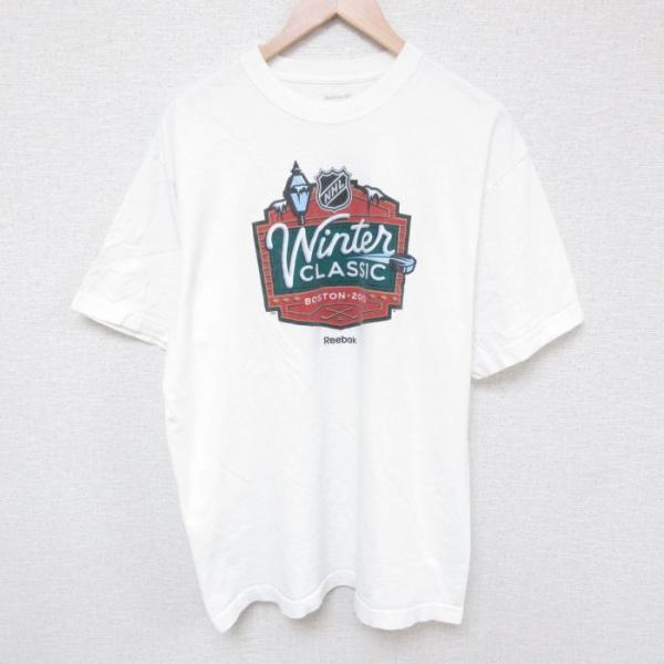 XL/古着 リーボック REEBOK 半袖 ブランド Tシャツ メンズ NHL ウィンタークラシック...