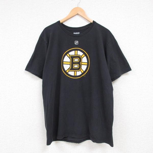XL/古着 リーボック REEBOK 半袖 ブランド Tシャツ メンズ NHL ボストンブルーインズ...