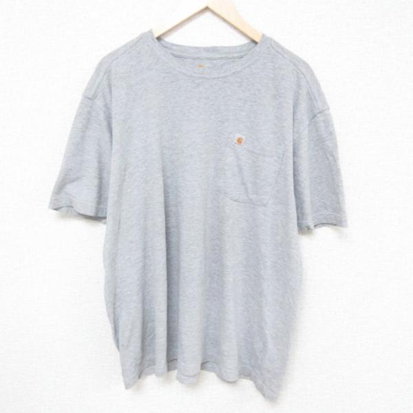 XL/古着 カーハート Carhartt 半袖 ブランド Tシャツ メンズ 胸ポケット付き 大きいサ...