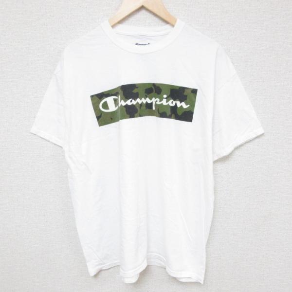 XL/古着 チャンピオン Champion 半袖 ブランド Tシャツ メンズ ビッグロゴ コットン ...