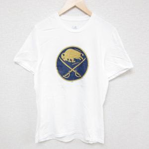 L/古着 アディダス adidas 半袖 ブランド Tシャツ メンズ NHL バッファローセイバーズ...