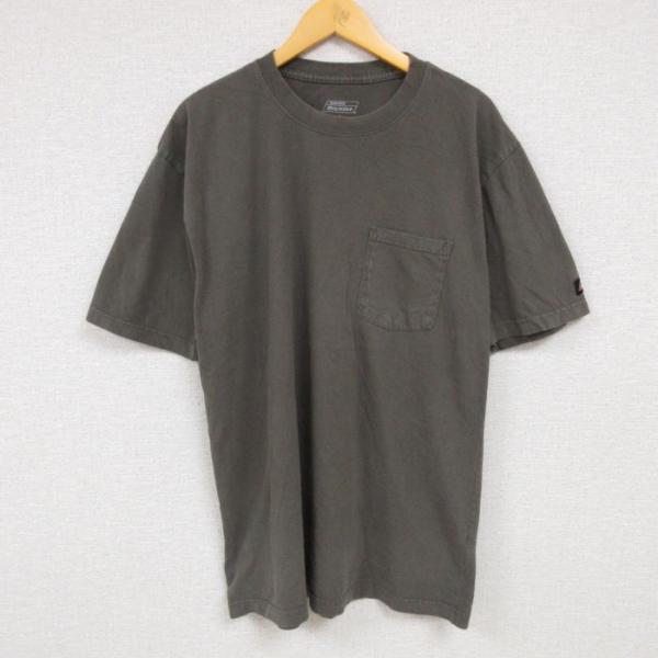 XL/古着 ディッキーズ Dickies 半袖 ブランド Tシャツ メンズ 胸ポケット付き 無地 コ...