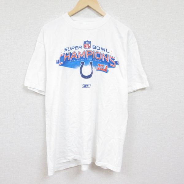 XL/古着 リーボック REEBOK 半袖 ブランド Tシャツ メンズ NFL 大きいサイズ コット...