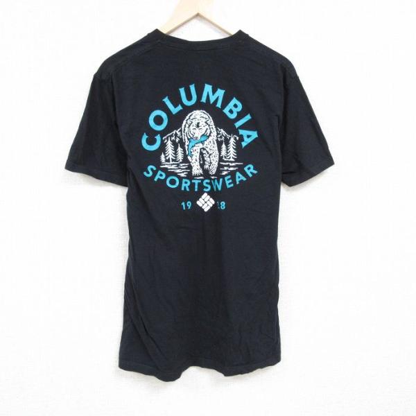 XL/古着 コロンビア Columbia 半袖 ブランド Tシャツ メンズ ビッグロゴ クマ コット...