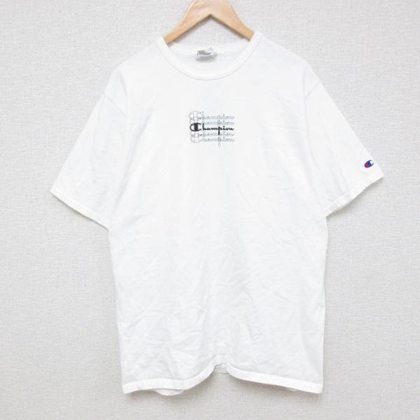 XL/古着 チャンピオン Champion 半袖 ブランド Tシャツ メンズ ワンポイントロゴ コッ...