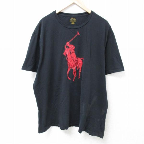 XL/古着 ラルフローレン Ralph Lauren 半袖 ブランド Tシャツ メンズ ビッグロゴ ...