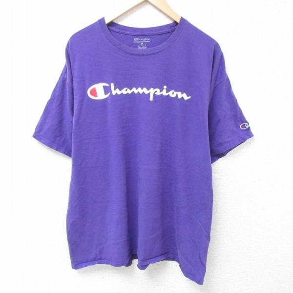 XL/古着 チャンピオン Champion 半袖 ブランド Tシャツ メンズ ビッグロゴ 大きいサイ...