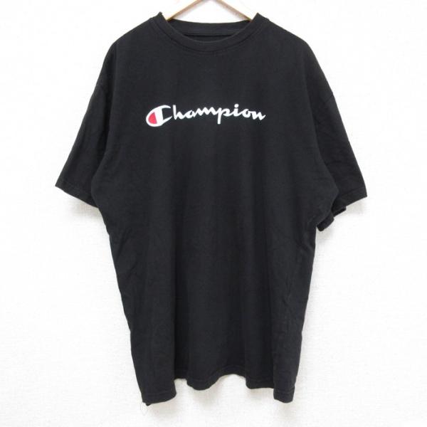 XL/古着 チャンピオン Champion 半袖 ブランド Tシャツ メンズ ビッグロゴ 大きいサイ...