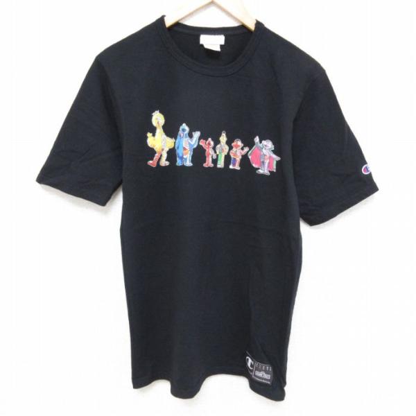 M/古着 チャンピオン 半袖 ブランド Tシャツ メンズ セサミストリート エルモ ビッグバード コ...