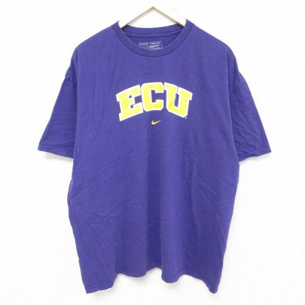 XL/古着 ナイキ NIKE 半袖 ブランド Tシャツ メンズ ECU 大きいサイズ コットン クル...