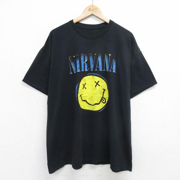 XL/古着 半袖 ロック バンド Tシャツ メンズ ニルバーナ ニルヴァーナ 大きいサイズ コットン...