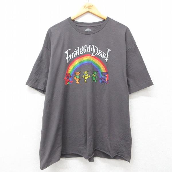 XL/古着 半袖 ロック バンド Tシャツ メンズ グレイトフルデッド 大きいサイズ コットン クル...