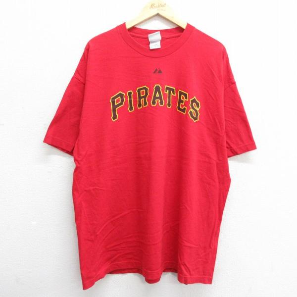 XL/古着 マジェスティック 半袖 ビンテージ Tシャツ メンズ 00s MLB ピッツバーグパイレ...