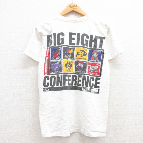 L/古着 半袖 ビンテージ Tシャツ メンズ 90s BIG EIGHT ワイルドキャッツ コットン...