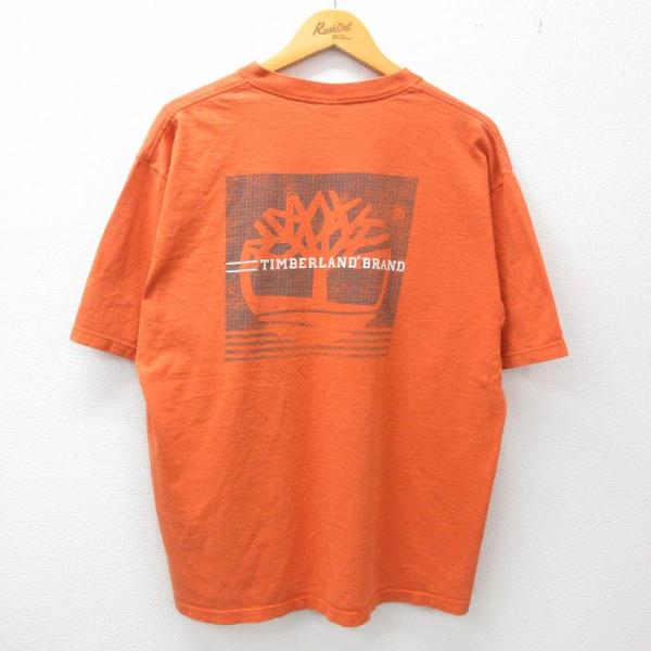 XL/古着 ティンバーランド 半袖 ビンテージ Tシャツ メンズ 90s ビッグロゴ コットン クル...