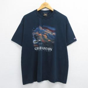 XL/古着 半袖 ビンテージ Tシャツ メンズ 90s グランドキャニオン ワシ 大きいサイズ コッ...