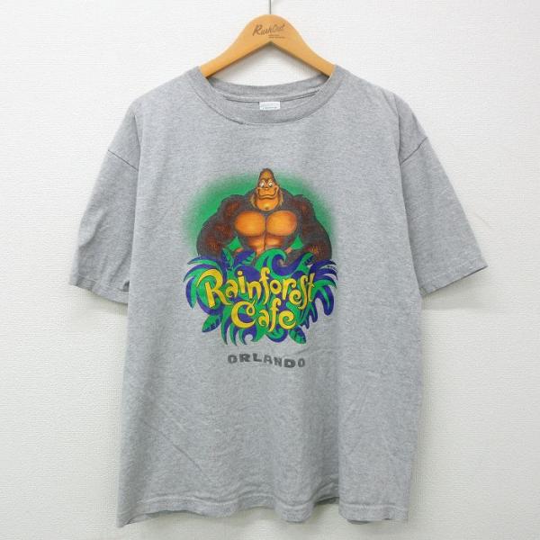 XL/古着 半袖 ビンテージ Tシャツ メンズ 00s Rainforest cafe オーランド ...