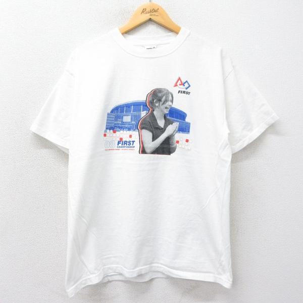 L/古着 半袖 ビンテージ Tシャツ メンズ 00s FIRST CHAMPIONSHIP 女性 コ...