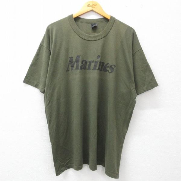 XL/古着 半袖 ビンテージ Tシャツ メンズ 90s ミリタリー マリーンズ Marines 大き...
