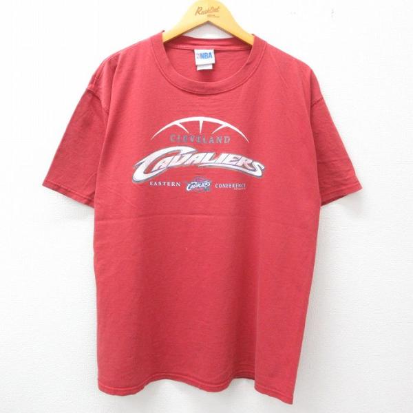 XL/古着 半袖 ビンテージ Tシャツ メンズ 00s NBA クリーブランドキャバリアーズ ラメ ...