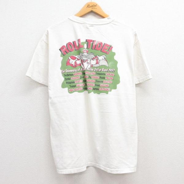 L/古着 ヘインズ 半袖 ビンテージ Tシャツ メンズ 90s ゾウ ROLL TIDE 胸ポケット...