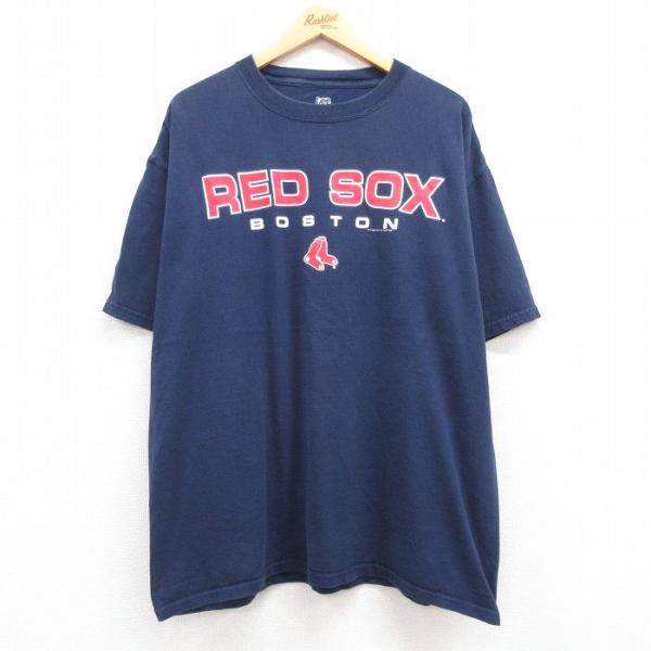 XL/古着 リー Lee 半袖 ビンテージ Tシャツ メンズ 00s MLB ボストンレッドソックス...