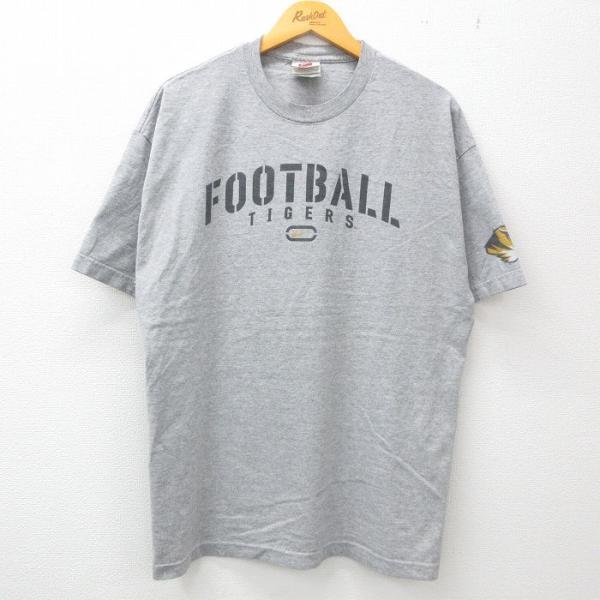 XL/古着 ナイキ NIKE 半袖 ビンテージ Tシャツ メンズ 00s フットボール タイガース ...