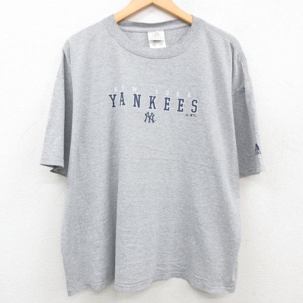 XL/古着 アディダス 半袖 ビンテージ Tシャツ メンズ 00s MLB ニューヨークヤンキース ...