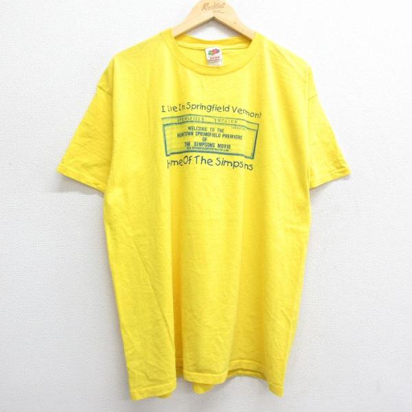 XL/古着 半袖 ビンテージ Tシャツ メンズ 00s シンプソンズ バート コットン クルーネック...